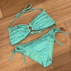 Victoria’s Secret Seafoam bikini set Small